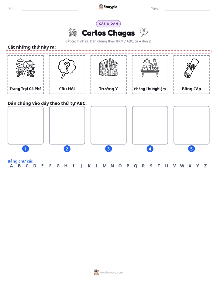 Cắt & Dán Chữ Cái