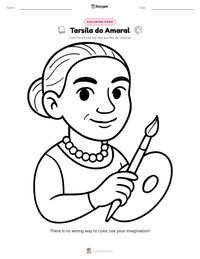 Tarsila do Amaral printable worksheet preview