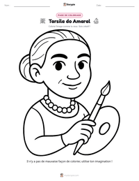 Aperçu de la feuille de travail imprimable Tarsila do Amaral