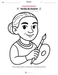 Podgląd drukowalnego arkusza ćwiczeń Tarsila do Amaral