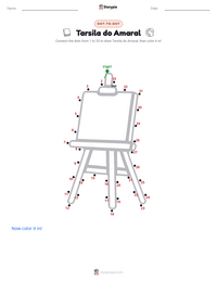 Tarsila do Amaral printable worksheet preview