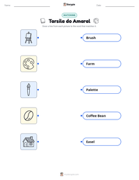 Tarsila do Amaral printable worksheet preview