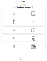 Tarsila do Amaral printable worksheet preview