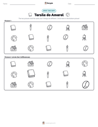 Tarsila do Amaral printable worksheet preview
