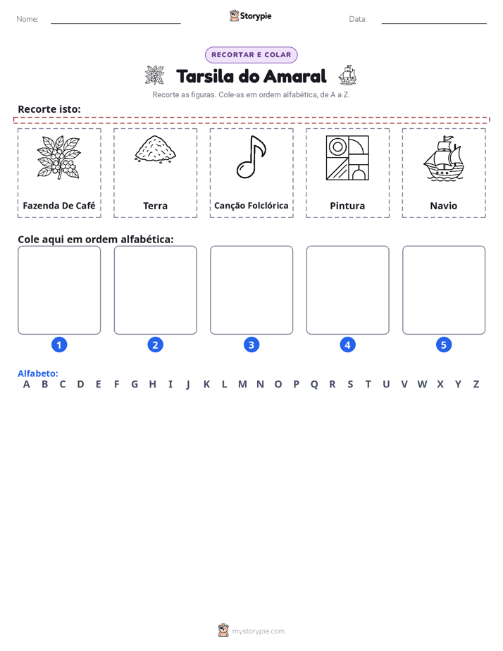 Recortar & Colar Alfabeto