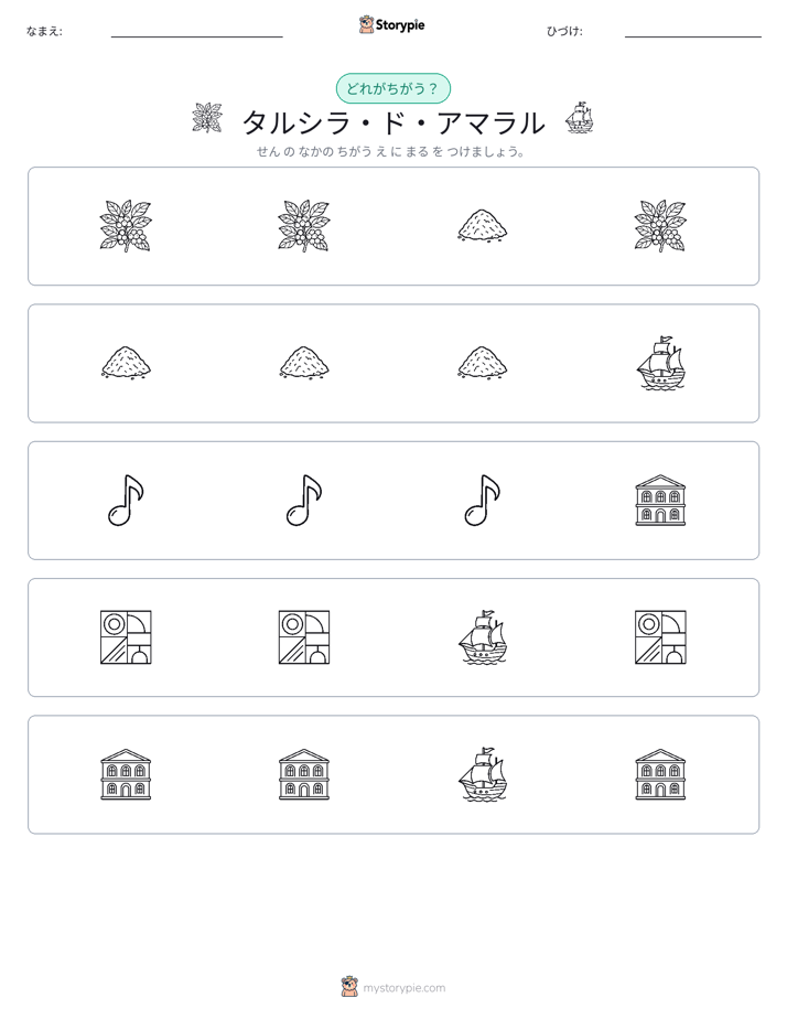 異なるものを見つけよう