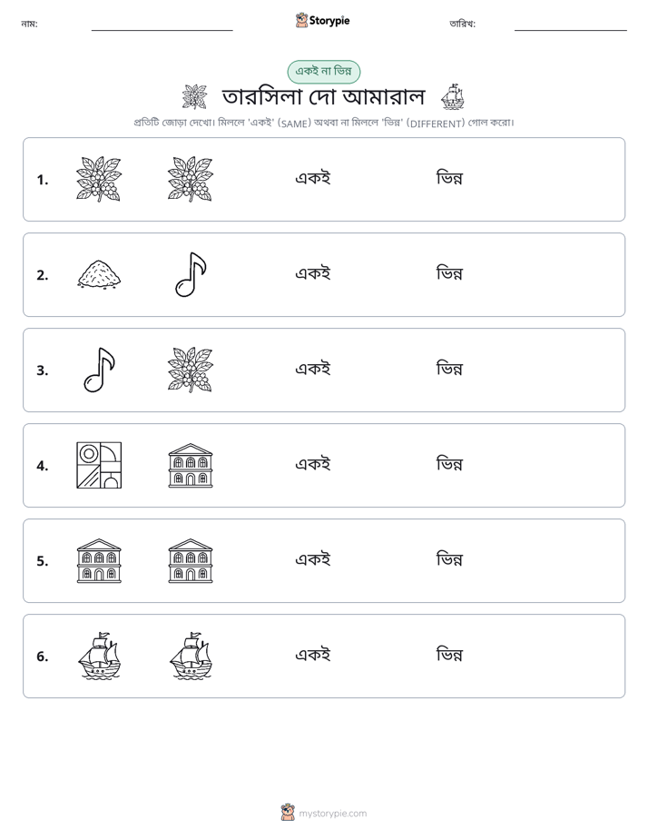 একই বা ভিন্ন