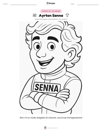 Anteprima della scheda stampabile di Ayrton Senna