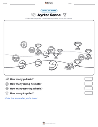 Ayrton Senna printable worksheet preview