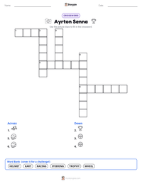 Ayrton Senna printable worksheet preview