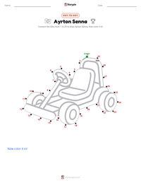 Ayrton Senna printable worksheet preview