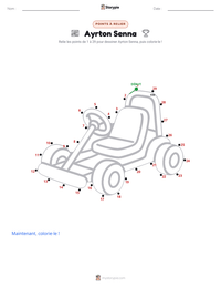 Aperçu de la feuille de travail imprimable Ayrton Senna