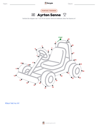 Ayrton Senna afdrukbare werkblad voorbeeld