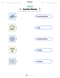 Ayrton Senna printable worksheet preview