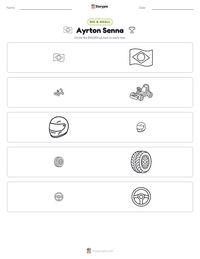 Ayrton Senna printable worksheet preview