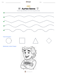 Aperçu de la feuille de travail imprimable Ayrton Senna