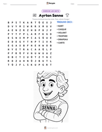 Aperçu de la feuille de travail imprimable Ayrton Senna
