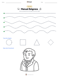 Manuel Belgrano printable worksheet preview