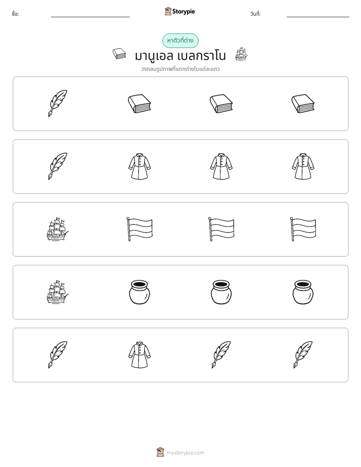 ตัวที่แตกต่าง