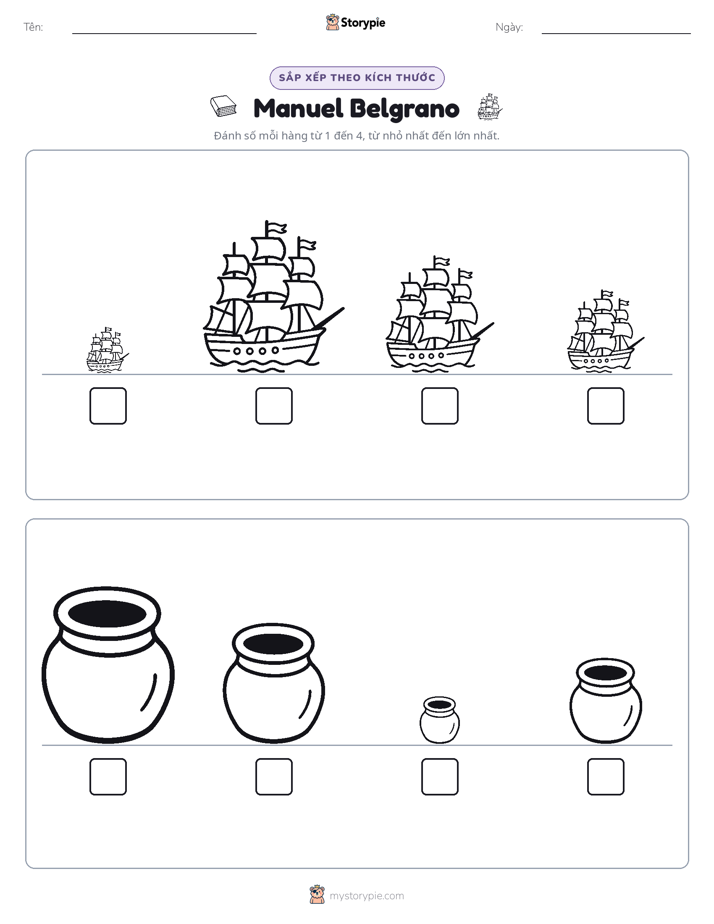 Thứ Tự Kích Thước