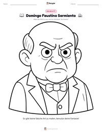Domingo Faustino Sarmiento druckbare Arbeitsblatt Vorschau