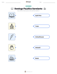 Domingo Faustino Sarmiento printable worksheet preview
