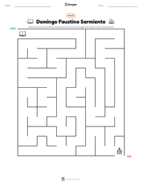 Domingo Faustino Sarmiento printable worksheet preview