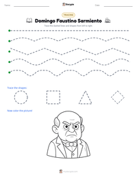 Domingo Faustino Sarmiento printable worksheet preview