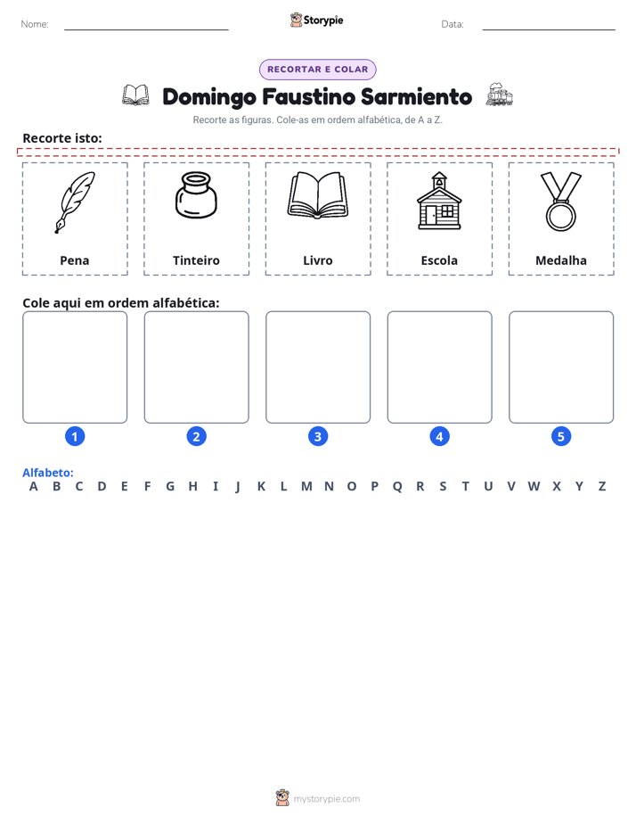 Recortar & Colar Alfabeto