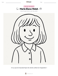 Aperçu de la feuille de travail imprimable María Elena Walsh