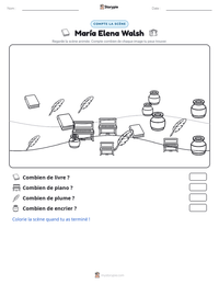 Aperçu de la feuille de travail imprimable María Elena Walsh