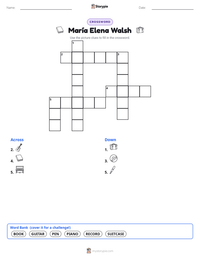 María Elena Walsh printable worksheet preview