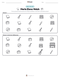 María Elena Walsh printable worksheet preview