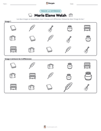 Aperçu de la feuille de travail imprimable María Elena Walsh