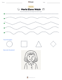 María Elena Walsh printable worksheet preview