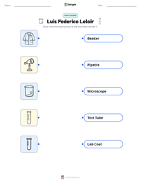 Luis Federico Leloir printable worksheet preview