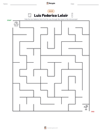 Luis Federico Leloir printable worksheet preview
