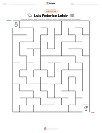 Aperçu de la feuille de travail imprimable Luis Federico Leloir