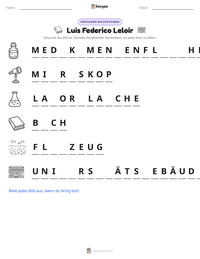 Luis Federico Leloir druckbare Arbeitsblatt Vorschau