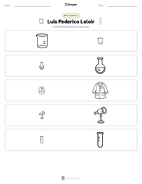 Luis Federico Leloir printable worksheet preview