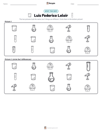 Luis Federico Leloir printable worksheet preview