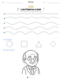 Luis Federico Leloir printable worksheet preview