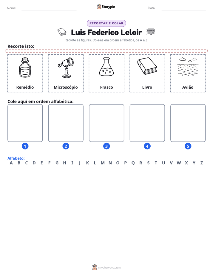Recortar & Colar Alfabeto