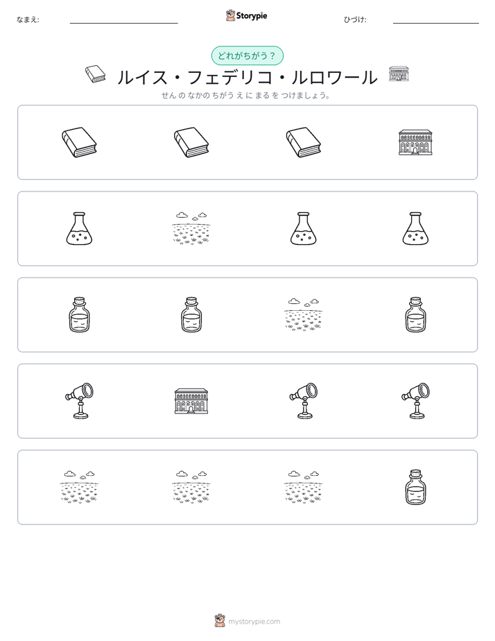 異なるものを見つけよう