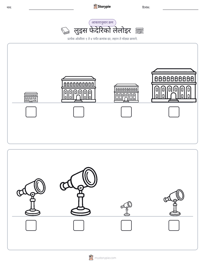 आकार क्रम