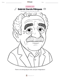 Gabriel García Márquez printable worksheet preview