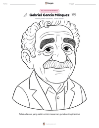 Prabaca lembar kerja cetak Gabriel García Márquez