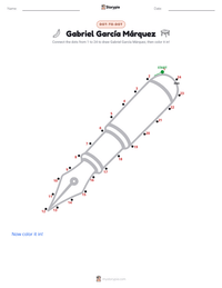 Gabriel García Márquez printable worksheet preview