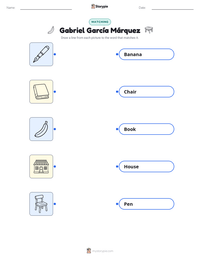 Gabriel García Márquez printable worksheet preview