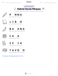 Anteprima della scheda stampabile di Gabriel García Márquez